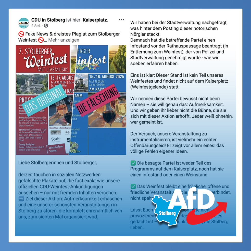 CDU Stolberg dreht durch!